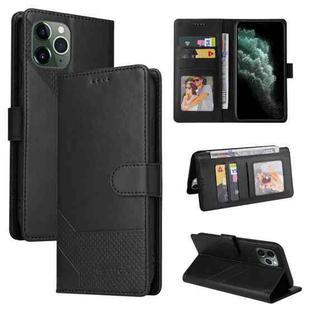 For iPhone 11 Pro GQUTROBE Skin Feel Magnetic Leather Phone Case (Black)