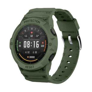For Xiaomi Watch Color Sport Armor Unibody TPU Watch Band Case(Army Green)