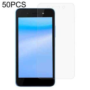 50 PCS 0.26mm 9H 2.5D Tempered Glass Film For Itel A33 Plus