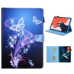 For iPad Pro 11 (2020) & (2018) Painted Pattern Tablet PC Protective Leather Case with Bracket & Card Slot & Photo Holder(Fantasy Butterfly)