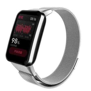 For Xiaomi Mi Band 7 Pro Milan Magnetic Metal Watch Band(Silver)