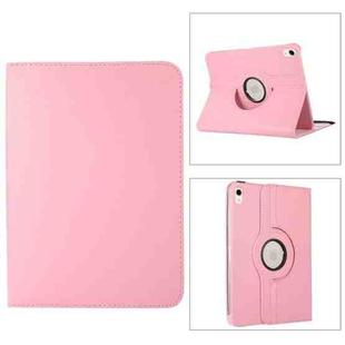 For iPad 10th Gen 10.9 2022 360 Degree Rotation Litchi Texture Flip Leather Tablet Case with Holder (Pink)