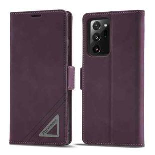 For Samsung Galaxy Note20 Forwenw Dual-side Buckle Leather Phone Case(Wine Red)