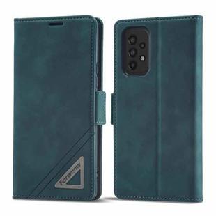 For Samsung Galaxy A73 5G Forwenw Dual-side Buckle Leather Phone Case(Dark Cyan)