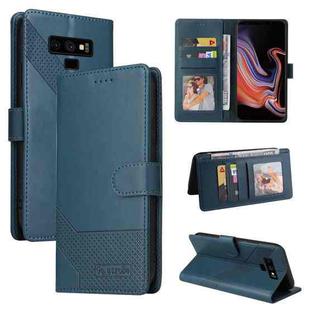 For Samsung Galaxy Note9 GQUTROBE Skin Feel Magnetic Leather Phone Case(Blue)