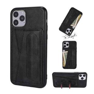 For iPhone 11 Pro Max PU Leather Card Slot Phone Case (Black)