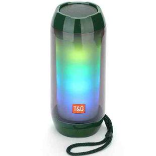 T&G TG643 Portable LED Light Waterproof Subwoofer Wireless Bluetooth Speaker(Green)