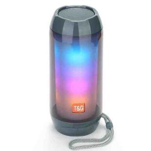 T&G TG643 Portable LED Light Waterproof Subwoofer Wireless Bluetooth Speaker(Grey)