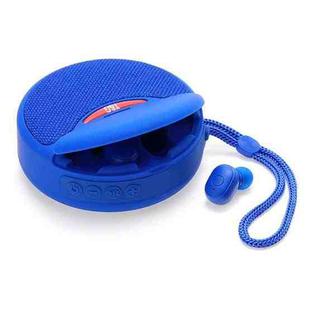 T&G TG808 2 in 1 Mini Wireless Bluetooth Speaker Wireless Headphones(Blue)