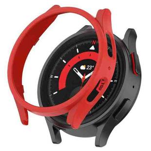 For Samsung Galaxy Watch5 Pro 45mm Half Coverage Hollowed PC Protective Case(Red)