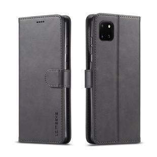 For Galaxy A81 / Note10 Lite / M60s LC.IMEEKE Calf Texture Horizontal Flip Leather Case with Holder & Card Slots & Wallet & Photo Frame(Black)