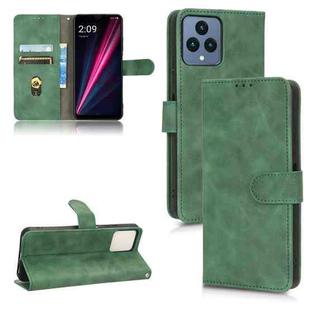 For T-Mobile Revvl 6 5G Skin Feel Magnetic Flip Leather Phone Case(Green)