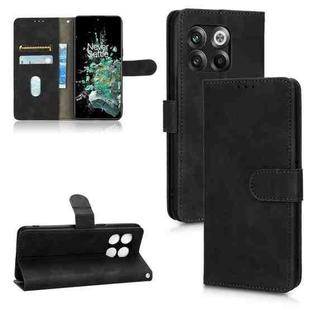 For OnePlus 10T 5G Skin Feel Magnetic Flip Leather Phone Case(Black)