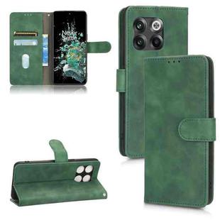 For OnePlus 10T 5G Skin Feel Magnetic Flip Leather Phone Case(Green)