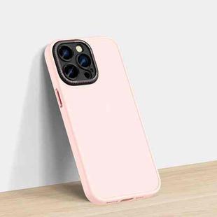 For iPhone 14 Plus Lycra Series Skin Frosted Phone Case (Pink)