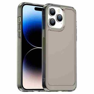 For iPhone 14 Pro Max Candy Series TPU Phone Case (Transparent Grey)