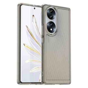 For Honor 70 5G Candy Series TPU Phone Case(Transparent Grey)