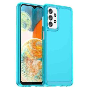 For Samsung Galaxy F23 Candy Series TPU Phone Case(Transparent Blue)