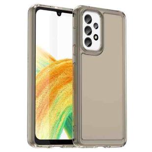 For Samsung Galaxy A33 Candy Series TPU Phone Case(Transparent Grey)