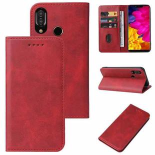 For Sharp Aquos S3 Magnetic Closure Leather Phone Case(Red)