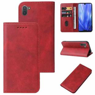 For Sharp Aquos R3 / SHV44 / SH-04L Magnetic Closure Leather Phone Case(Red)