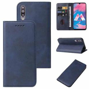 For Samsung Galaxy M30 / A40s Magnetic Closure Leather Phone Case(Blue)