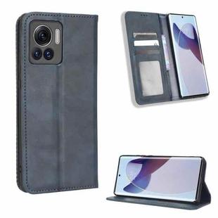 For Motorola Moto X30 Pro 5G / Edge 30 Ultra Magnetic Buckle Retro Texture Leather Phone Case(Blue)