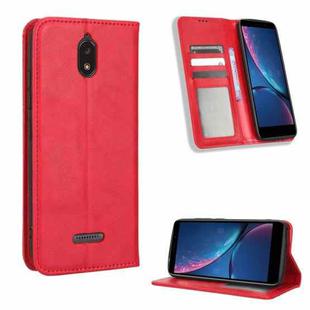 For HotPepper Serrano3 Magnetic Buckle Retro Texture Leather Phone Case(Red)