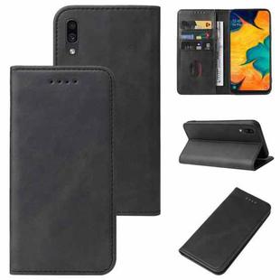 For Samsung Galaxy A30 / A20 / M10s Magnetic Closure Leather Phone Case(Black)