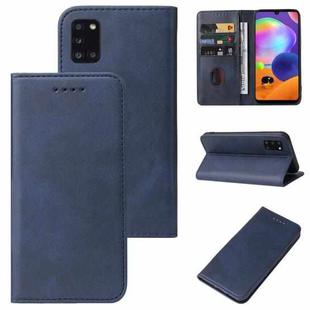 For Samsung Galaxy A31 Magnetic Closure Leather Phone Case(Blue)