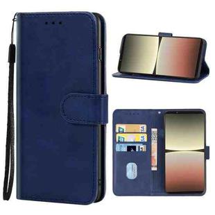 For Sony Xperia 5 IV Leather Phone Case(Blue)