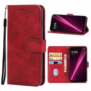 For T-Mobile REVVL 6 5G Leather Phone Case(Red)