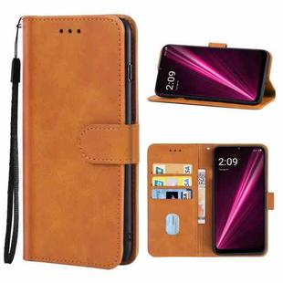 For T-Mobile REVVL 6 5G Leather Phone Case(Brown)