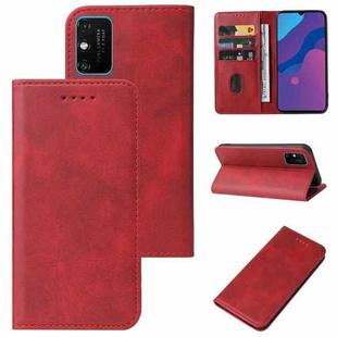 For Honor 9A Magnetic Closure Leather Phone Case(Red)