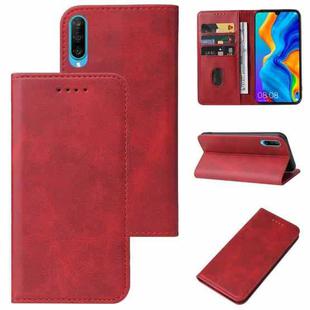 For Huawei Nova 4e Magnetic Closure Leather Phone Case(Red)