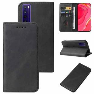 For Huawei Nova 7 SE 5G Youth Magnetic Closure Leather Phone Case(Black)