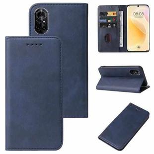 For Huawei Nova 8 Magnetic Closure Leather Phone Case(Blue)
