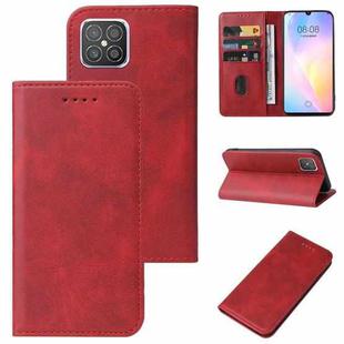 For Huawei Nova 8 SE Magnetic Closure Leather Phone Case(Red)