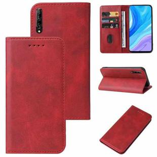 For Huawei P Smart Pro Magnetic Closure Leather Phone Case(Red)