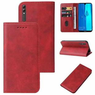 For Huawei Y Max Magnetic Closure Leather Phone Case(Red)