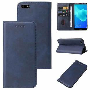 For Huawei Y5 Lite 2018 Magnetic Closure Leather Phone Case(Blue)