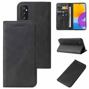 For Samsung Galaxy M52 5G Magnetic Closure Leather Phone Case(Black)