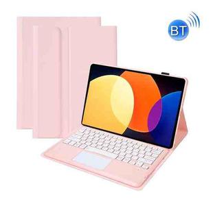 A0N4-A Detachable Sheep Pattern TPU Bluetooth Keyboard Tablet Leather Case with Touchpad For Xiaomi Pad 5 Pro 12.4(Pink)