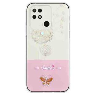 For Xiaomi Redmi 10A Bronzing Butterfly Flower TPU Phone Case(Dandelions)