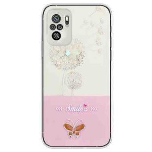 For Xiaomi Redmi Note 10 4G / Redmi Note 10S Bronzing Butterfly Flower TPU Phone Case(Dandelions)
