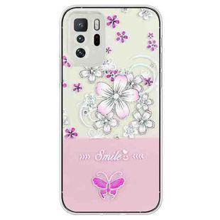 For Xiaomi Poco X3 GT Bronzing Butterfly Flower TPU Phone Case(Cherry Blossoms)