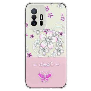 For Xiaomi Mi 11T / 11T Pro Bronzing Butterfly Flower TPU Phone Case(Cherry Blossoms)