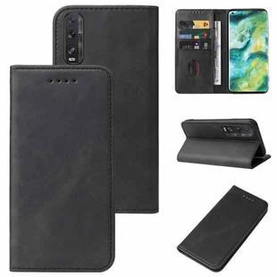 For OPPO Find X2 Magnetic Closure Leather Phone Case(Black)