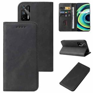 For Realme GT 5G / GT Neo2T / Q3 Pro 5G Magnetic Closure Leather Phone Case(Black)