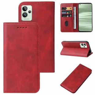 For Realme GT2 Pro Magnetic Closure Leather Phone Case(Red)